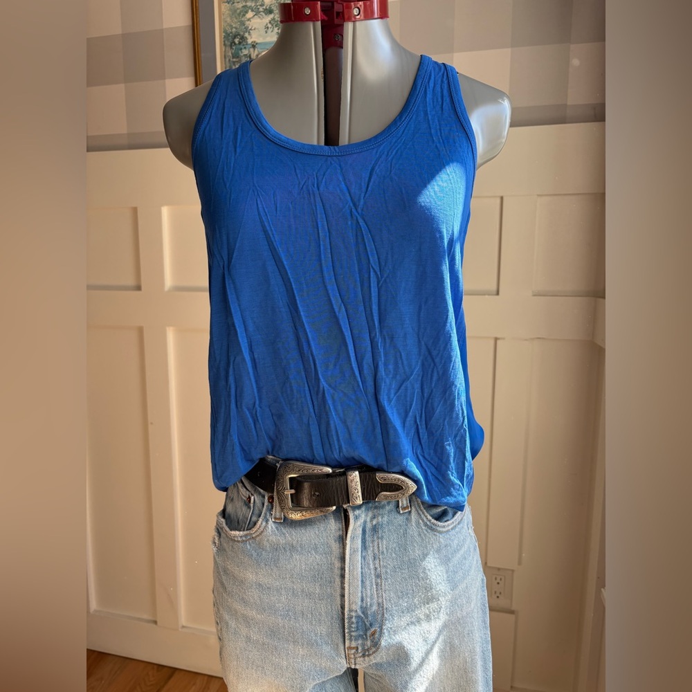 Michael Kors‎ Blue Sleeveless Women's Top Size Small